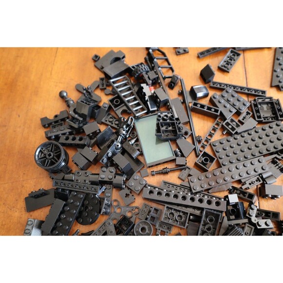 2 lbs. Pounds 8oz Mixed Lot Lego Bulk Black Bricks Pieces Plates Blocks - Picture 9 of 16